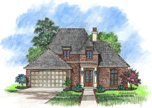 Front elevation of the Lorraine house plan