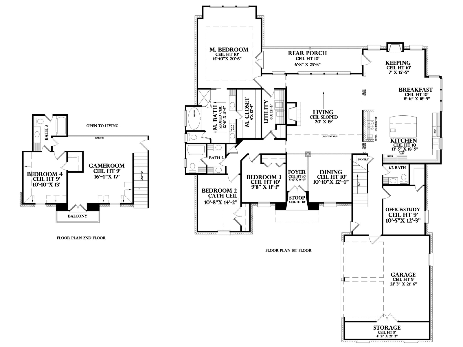 Chateau Lafite house plan, floor plan sheet