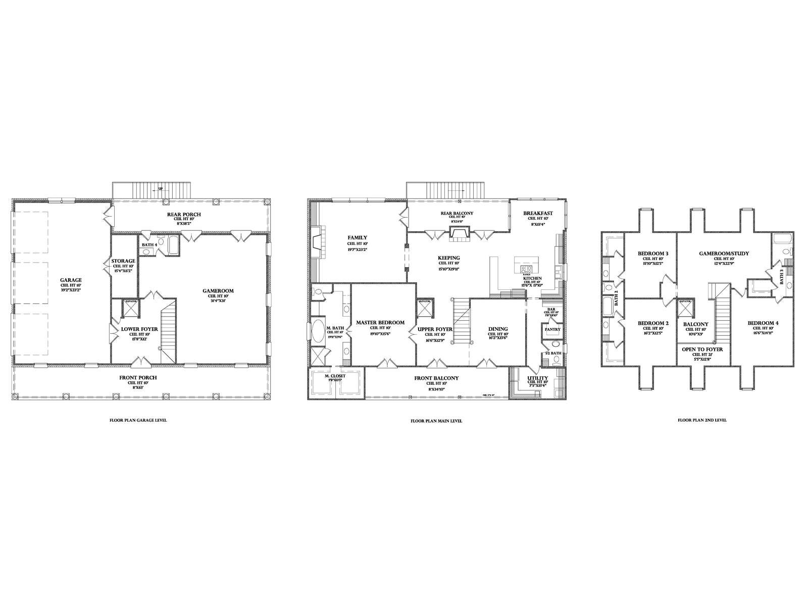 Grande Pre house plan, floor plan sheet