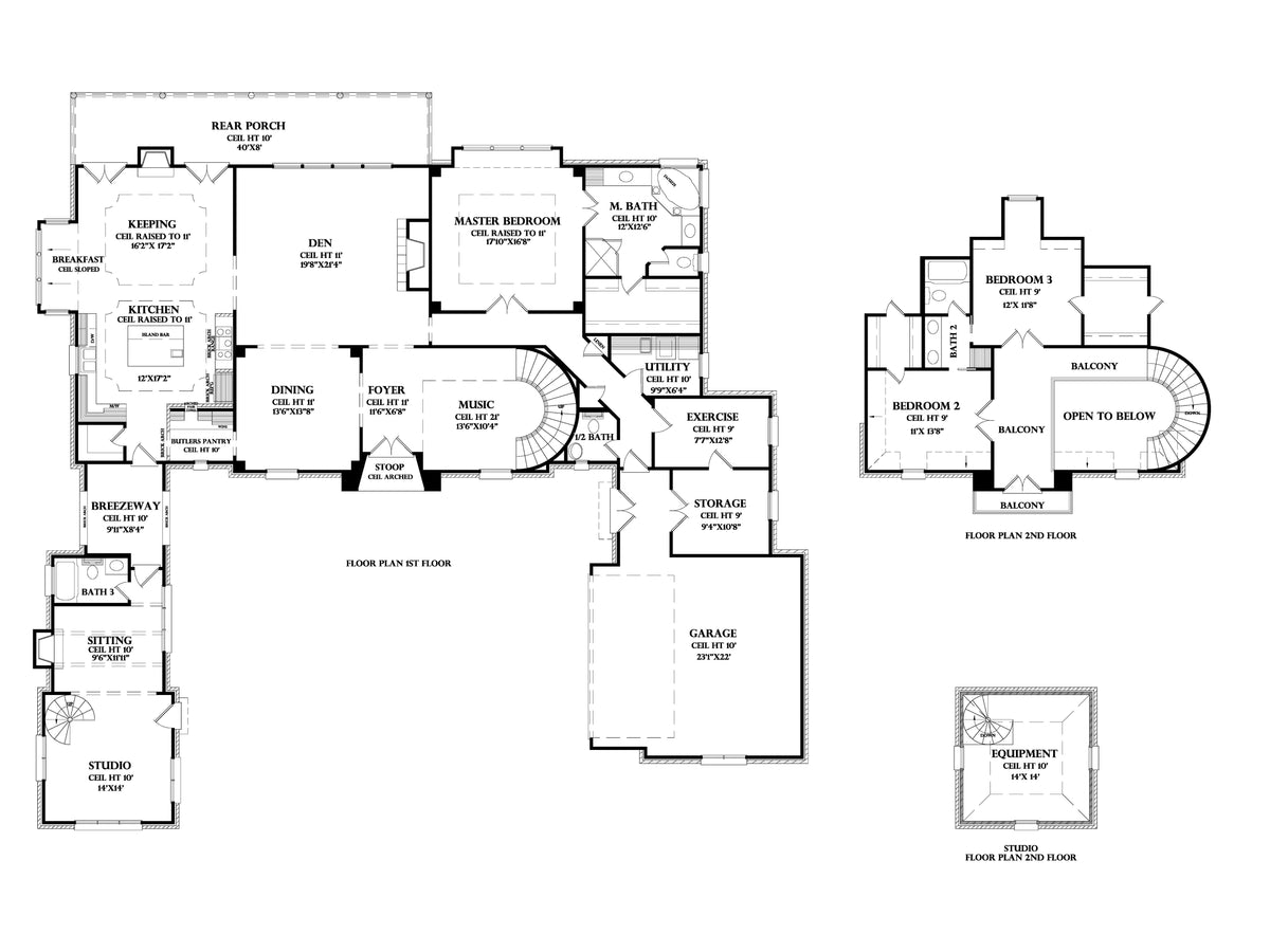 La Maison house plan, floor plan sheet