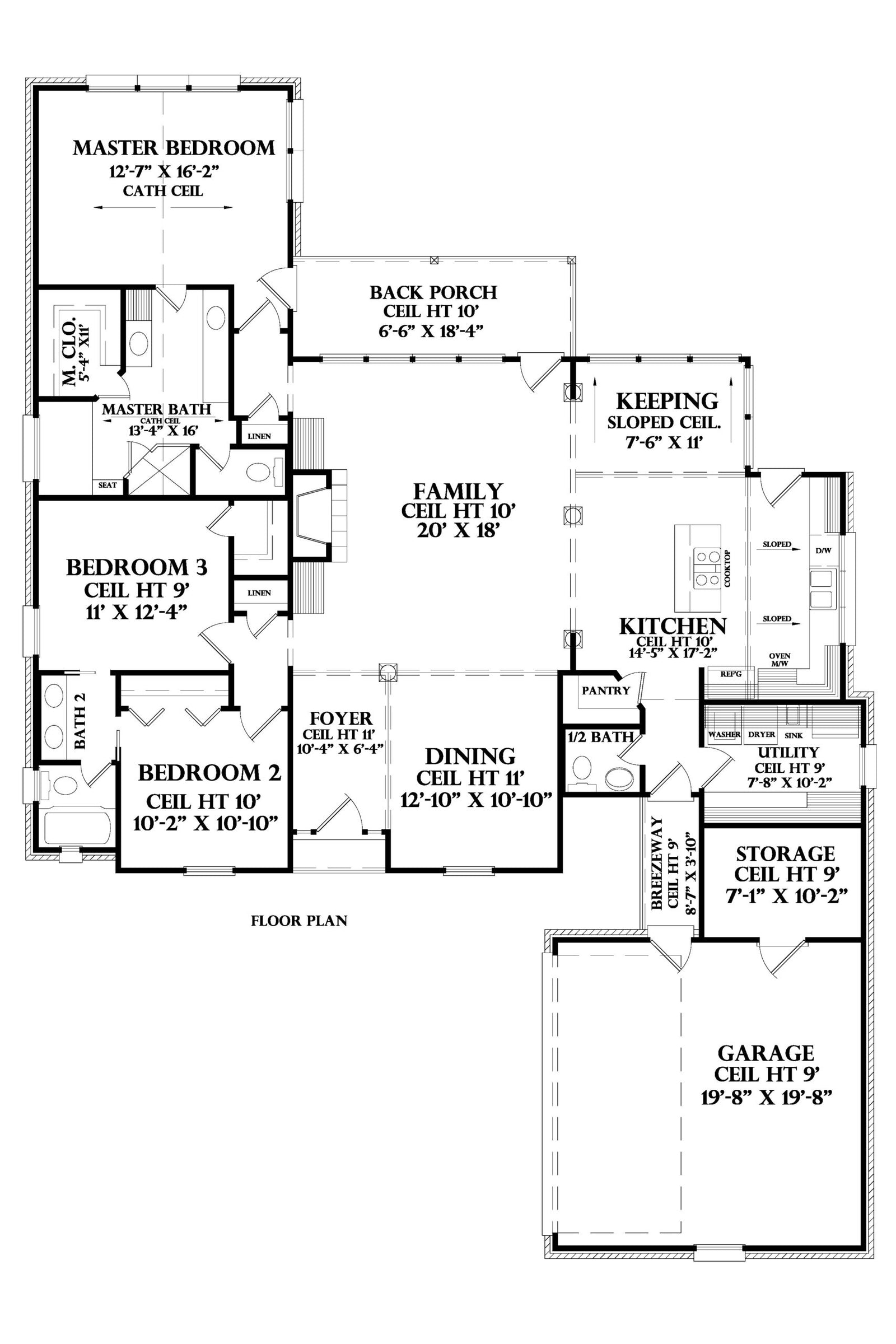 Parisian house plan, floor plan sheet