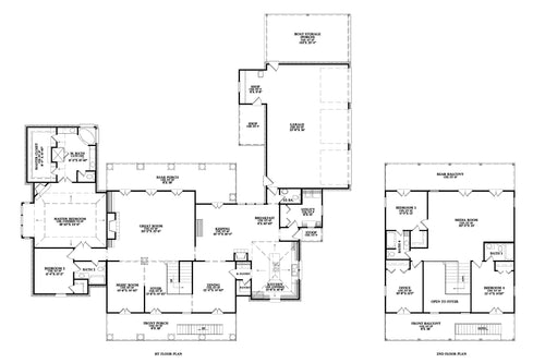 Acadiana house plan, floor plan sheet