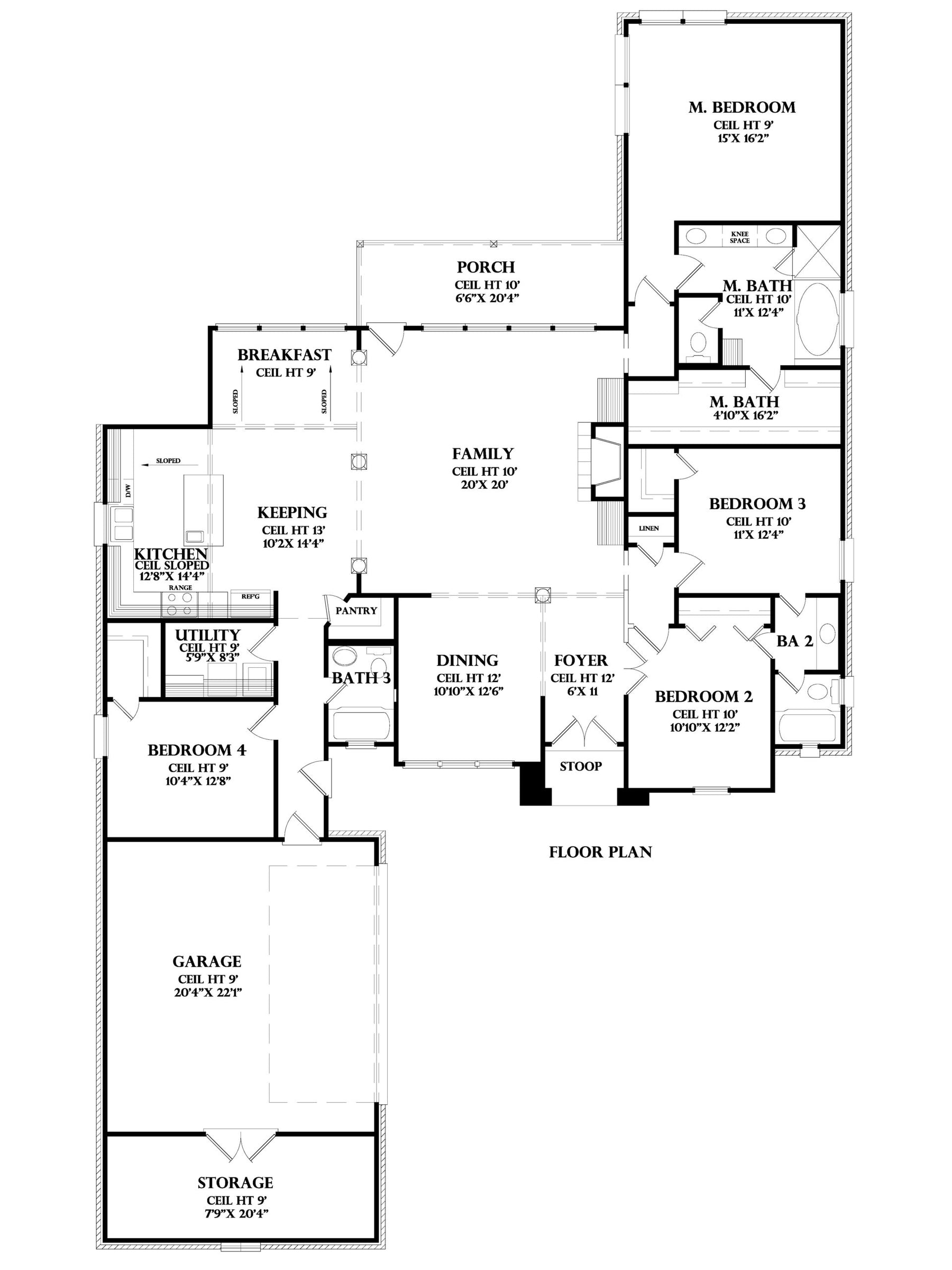 Floor Plan plan for the Dijon house plan