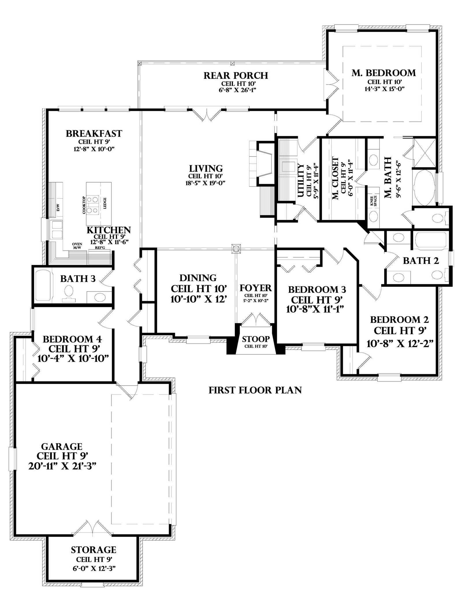 Picardie house plan, floor plan sheet