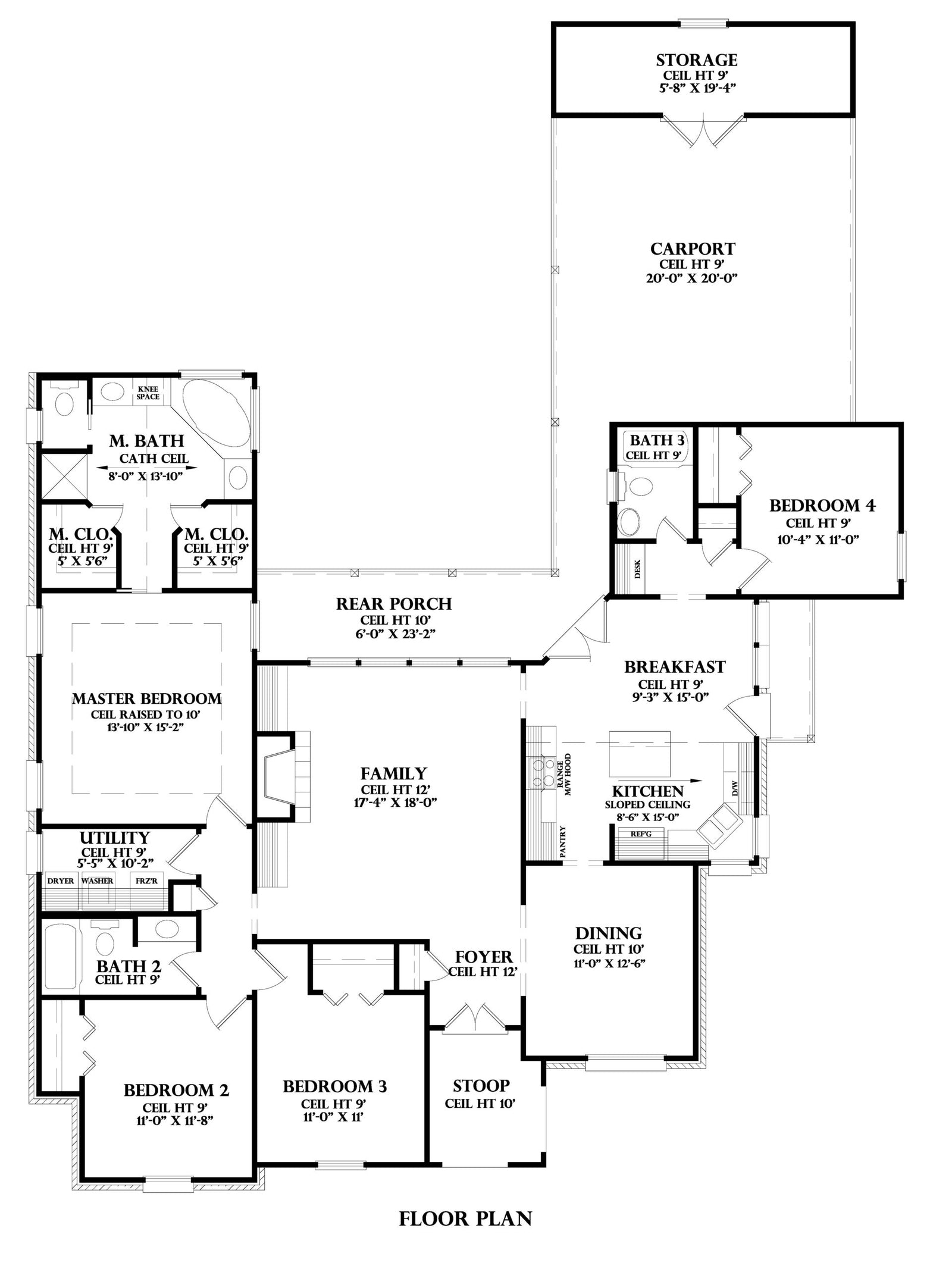 Guyenne house plan, floor plan sheet