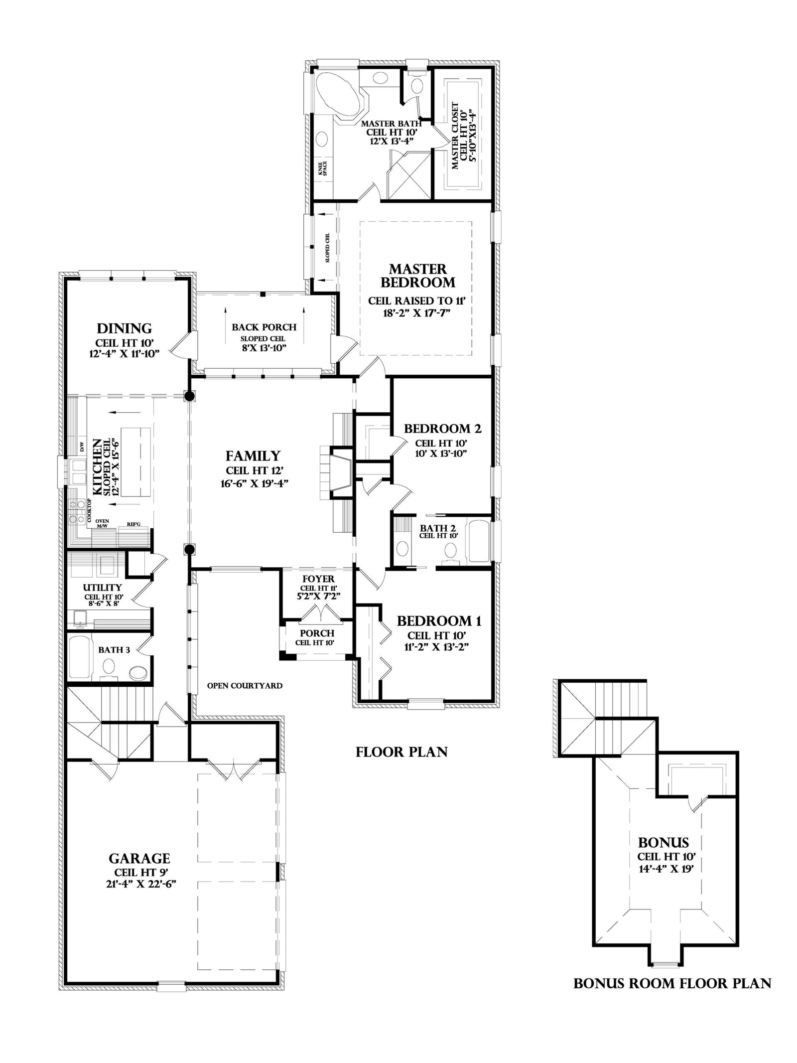 Vendome house plan, floor plan sheet