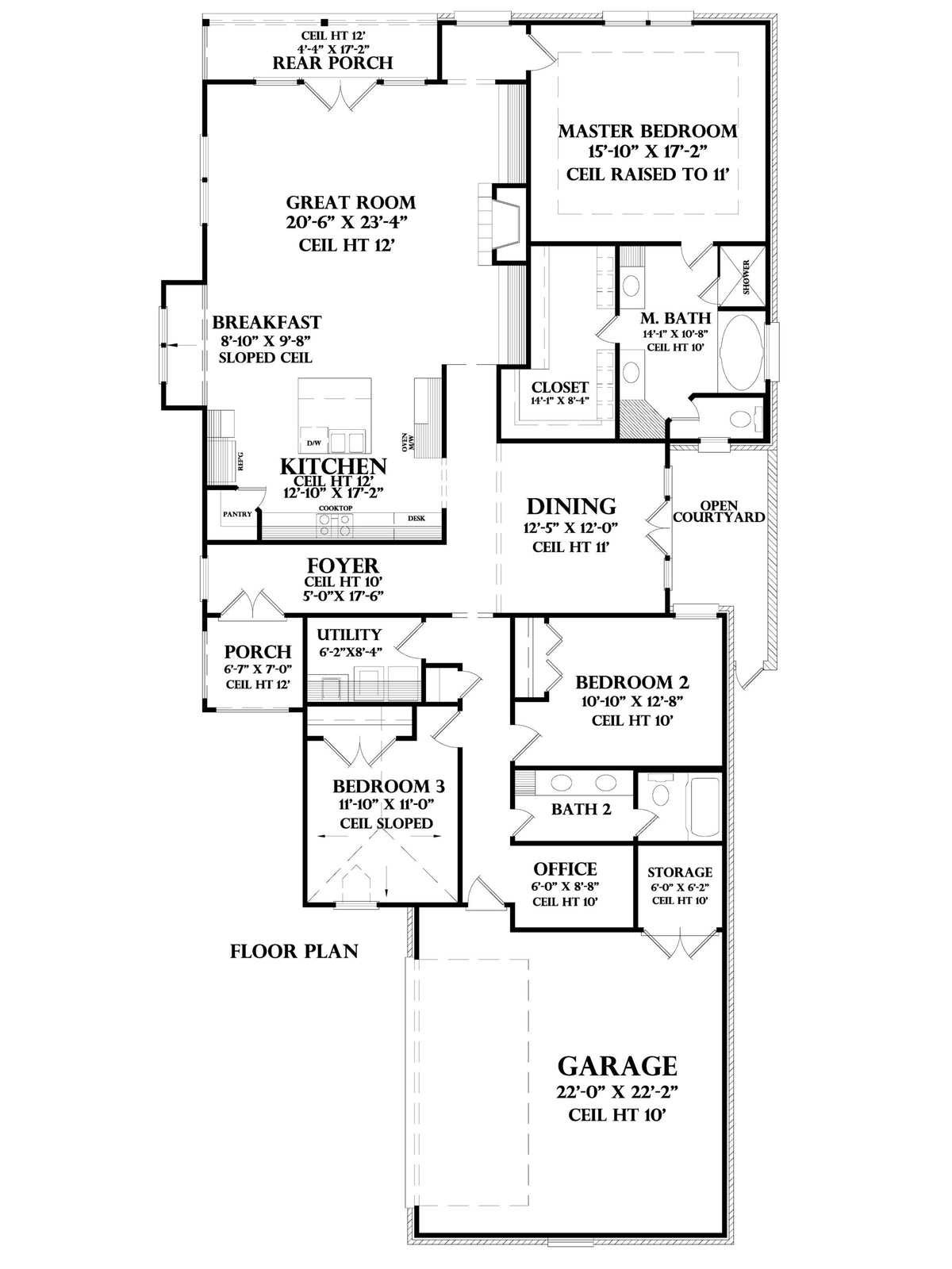 Brie house plan, floor plan sheet