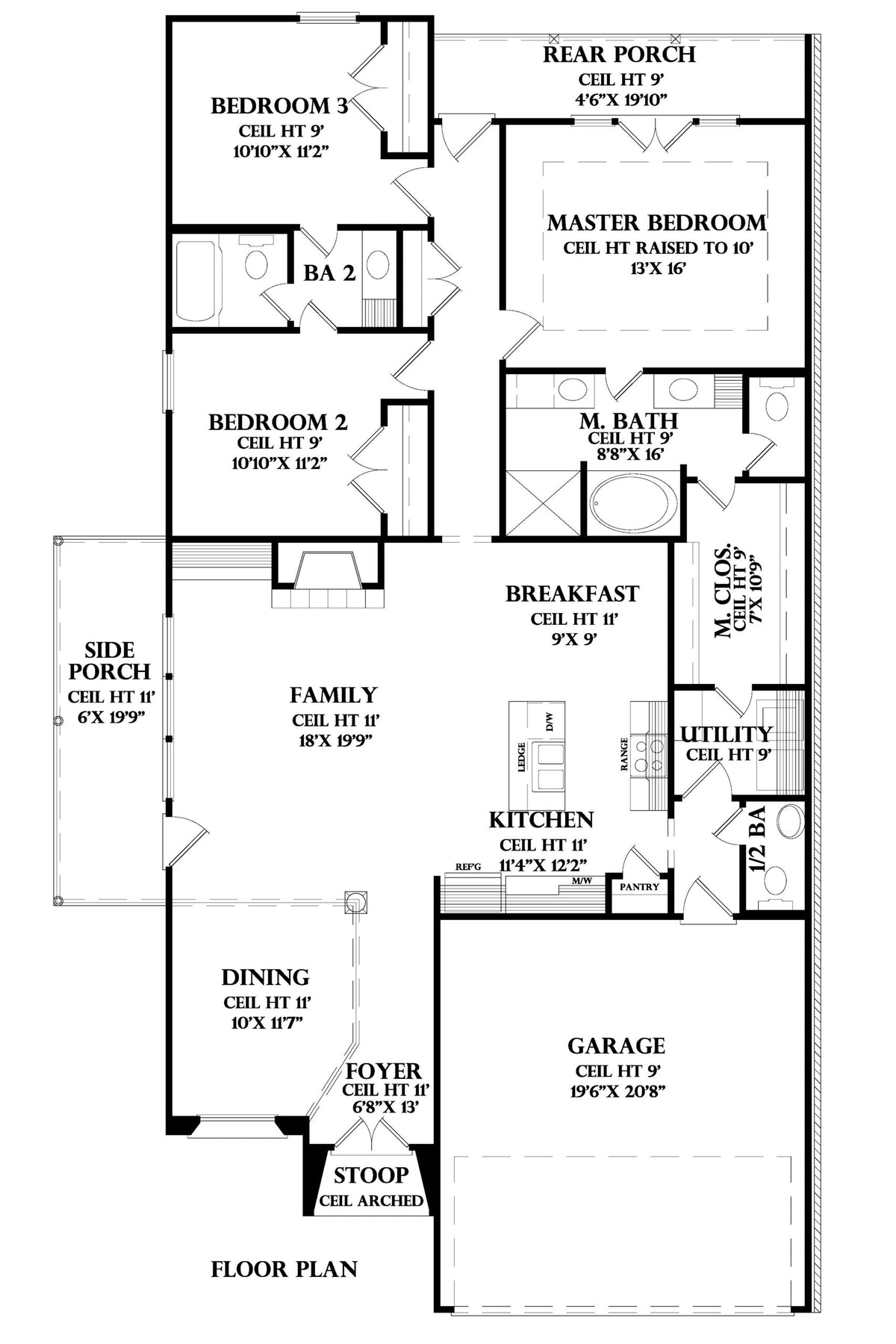 Tule house plan, floor plan sheet