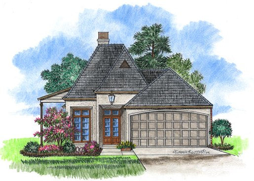Front elevation of the Tule house plan