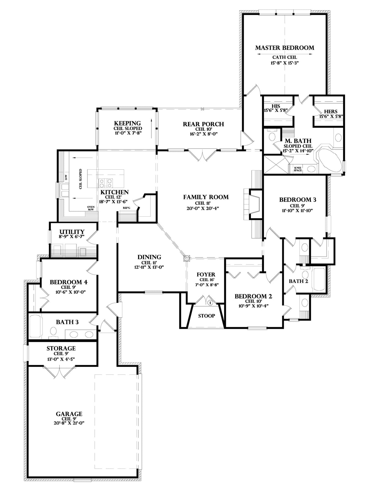 Nimes house plan, floor plan sheet