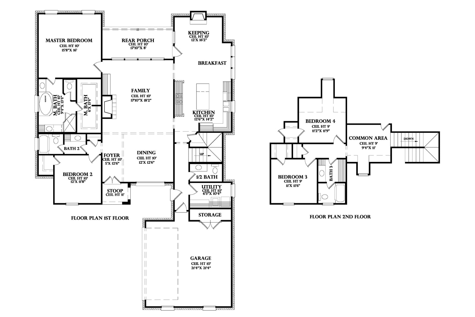 Brisage house plan, floor plan sheet