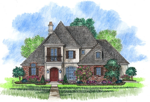 Front elevation of the Royale house plan