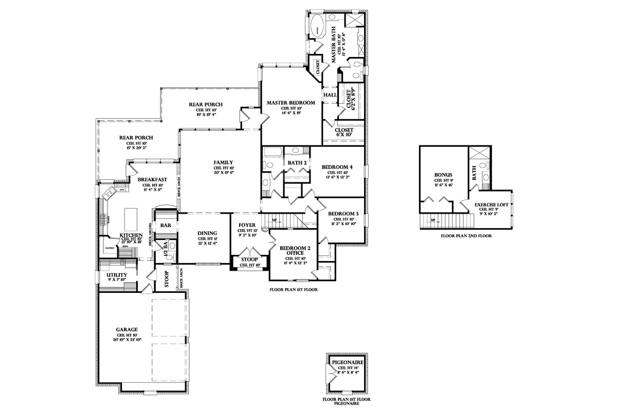 Ardennes house plan, floor plan sheet