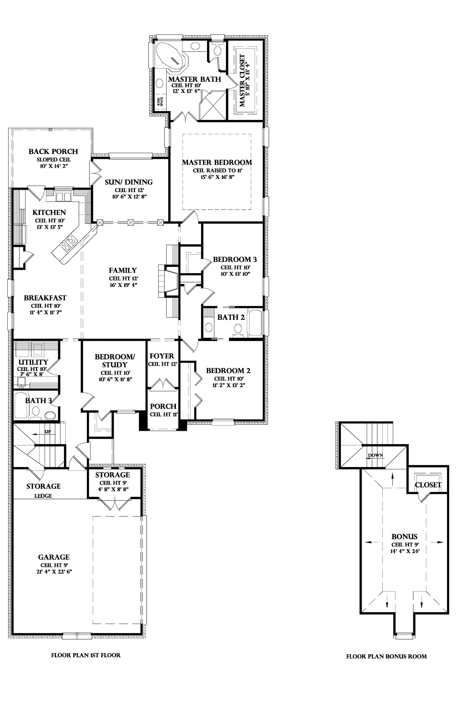 Bernay house plan, floor plan sheet