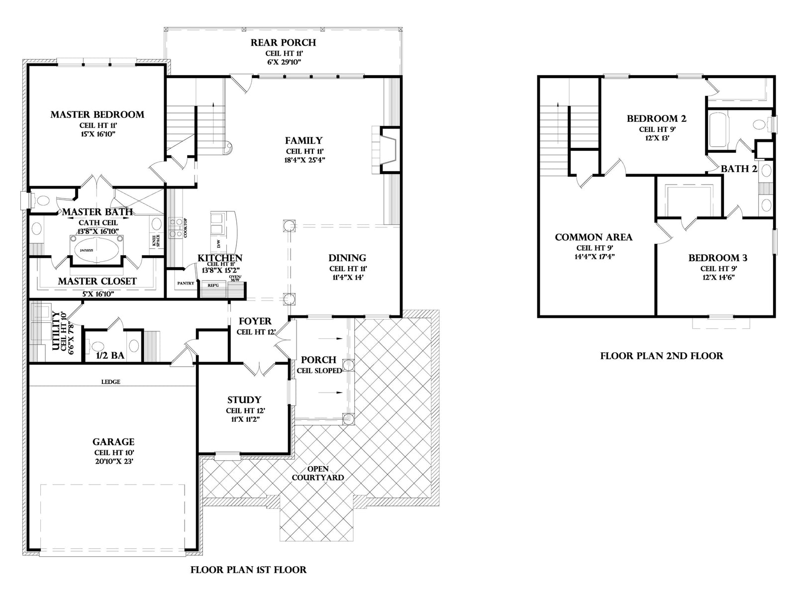 Saint Loupe house plan, floor plan sheet