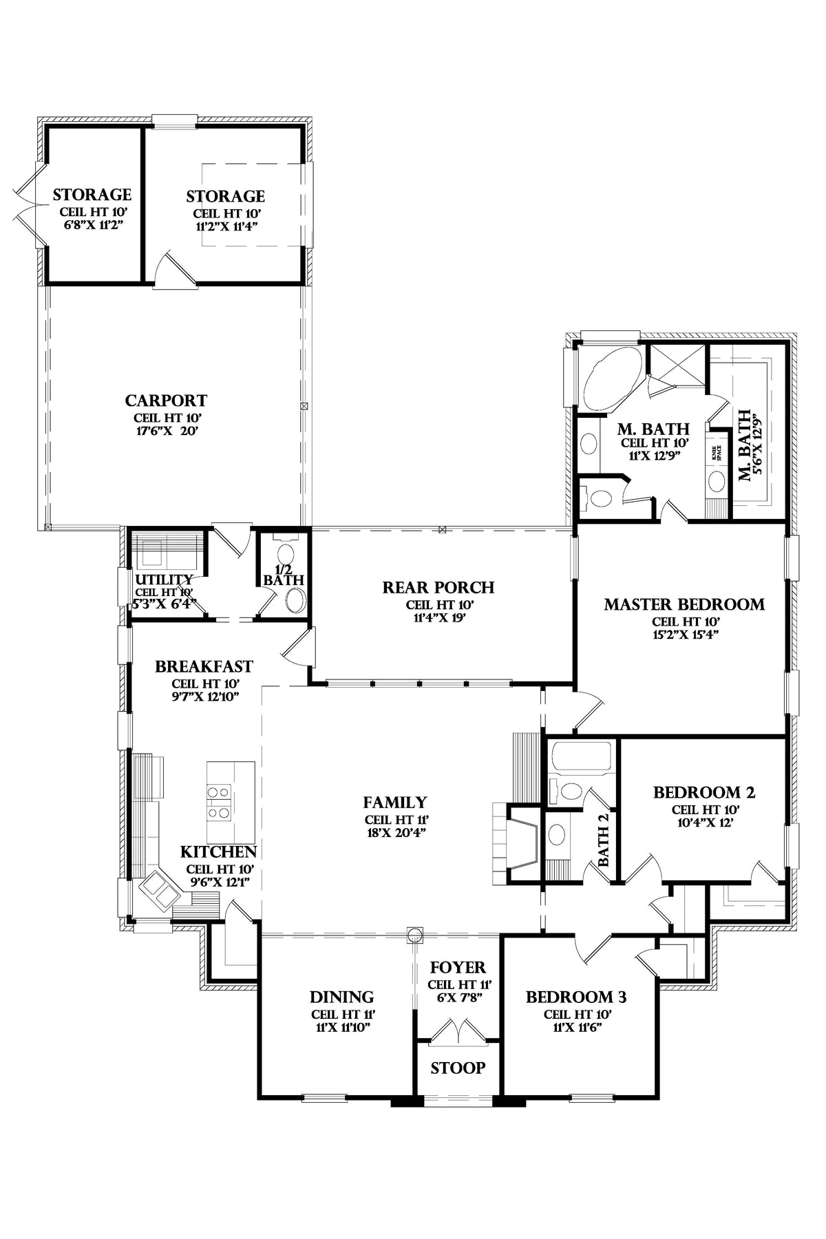 Blois house plan, floor plan sheet