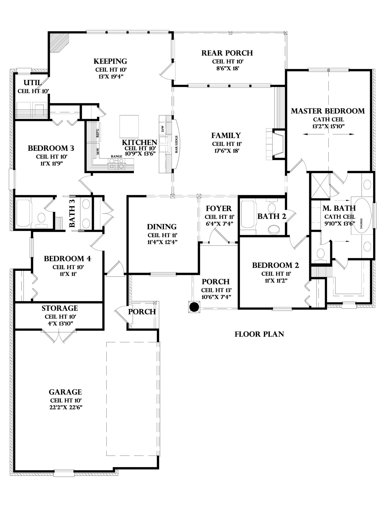 Marseille house plan, floor plan sheet