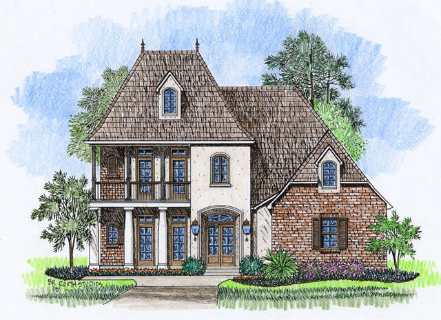 Charente house plan, view 2
