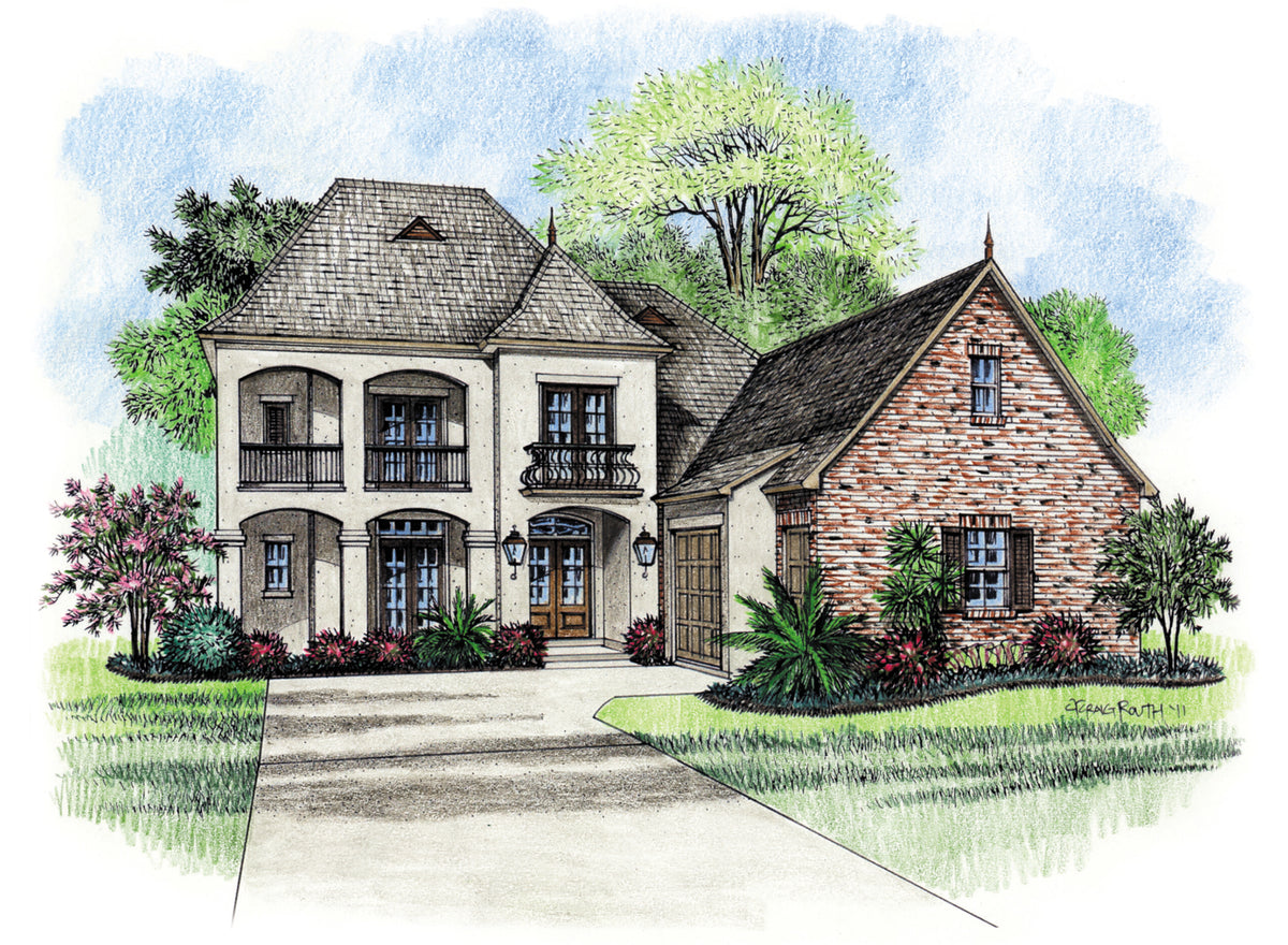 Charente house plan, view 4
