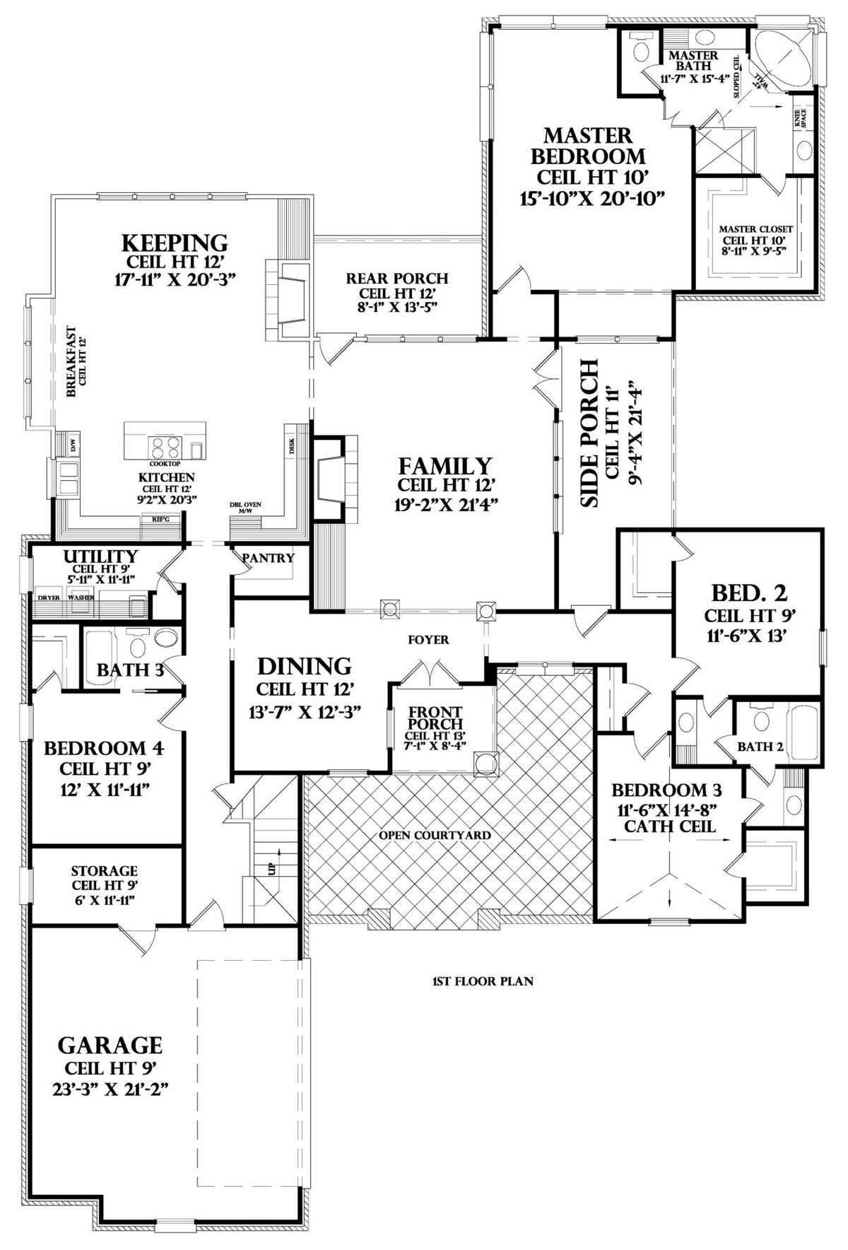 First Floor plan for the Alsace house plan