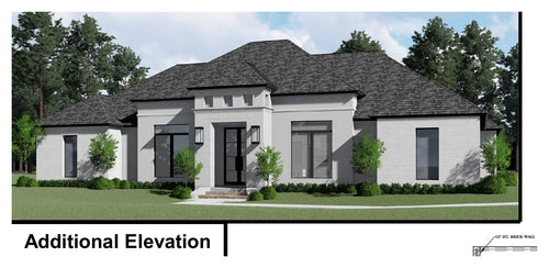 Plan 225003A — additional front elevation
