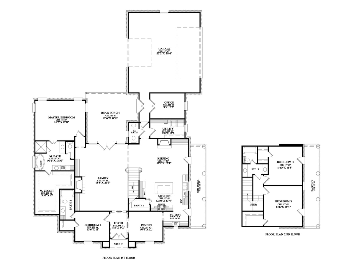 Belvoir house plan, floor plan sheet