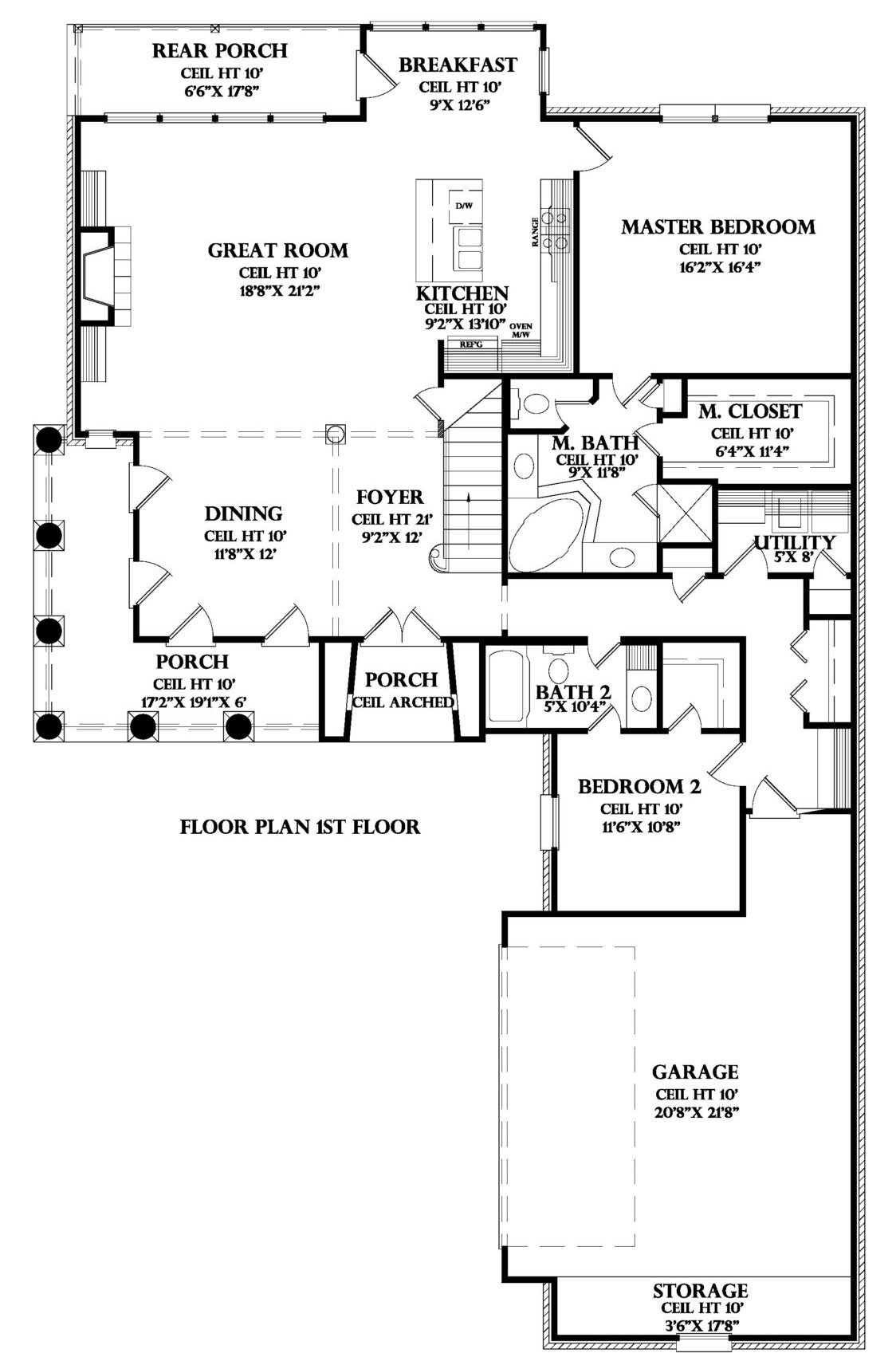 First Floor plan for the Charente house plan
