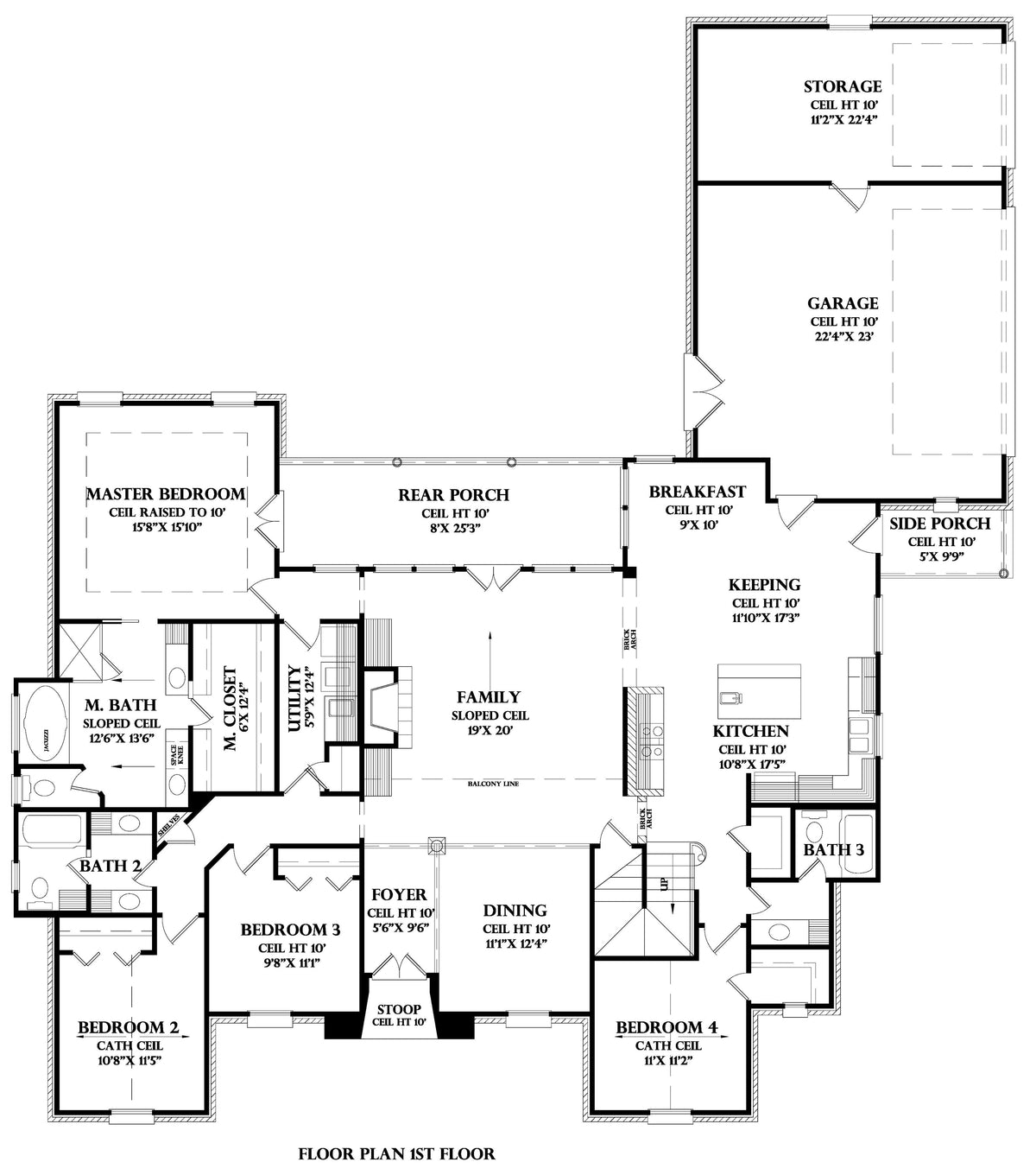 First Floor plan for the Chateau de la Barre house plan