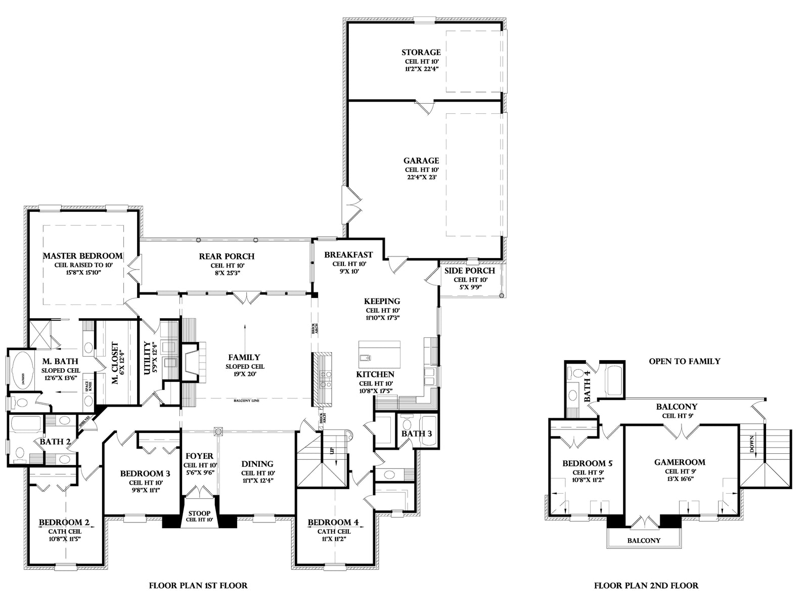 Chateau de la Barre house plan, floor plan sheet