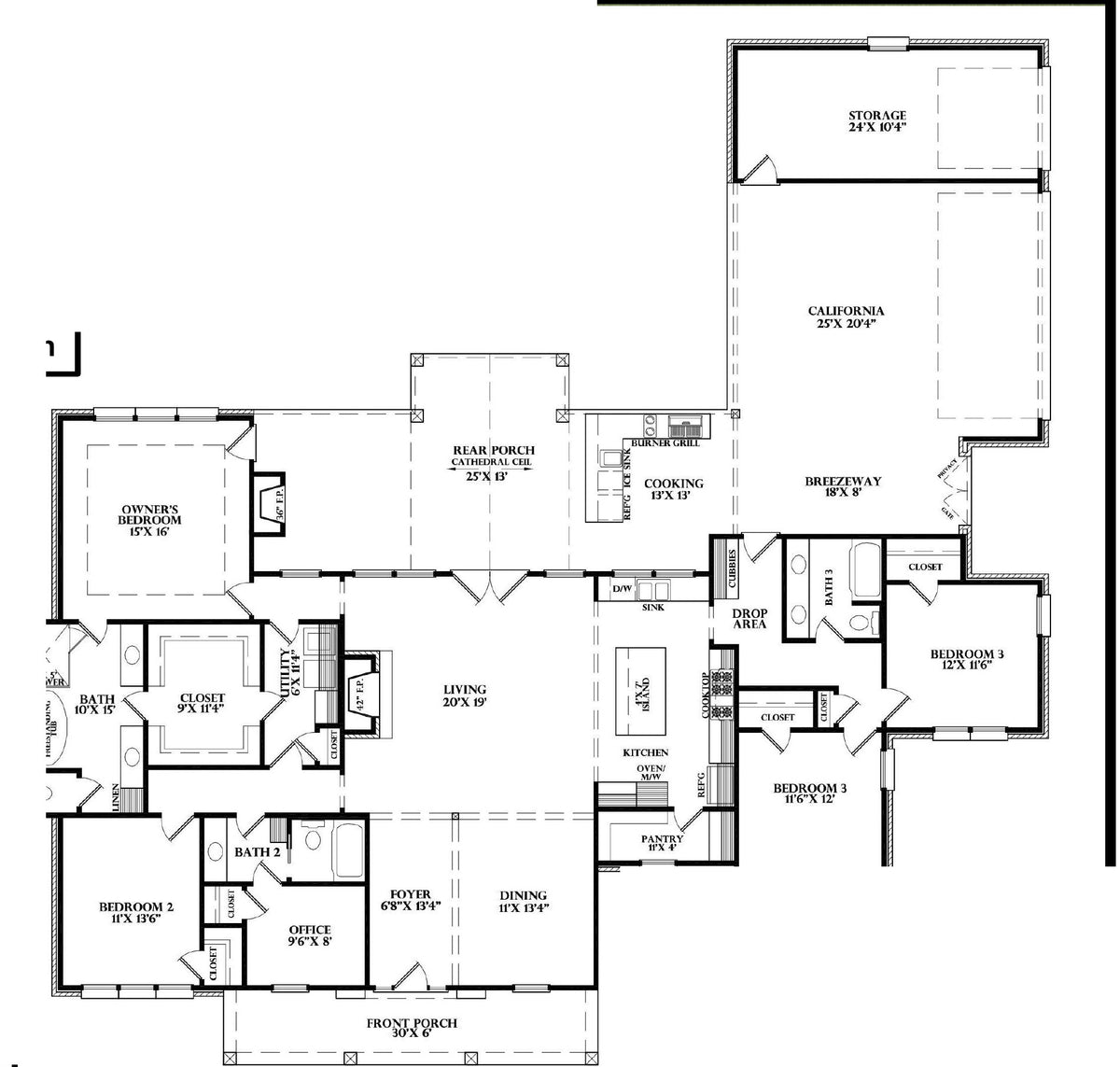Plan 218068B — floor plan