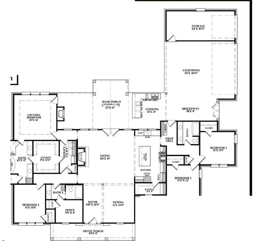 Plan 218068B — floor plan