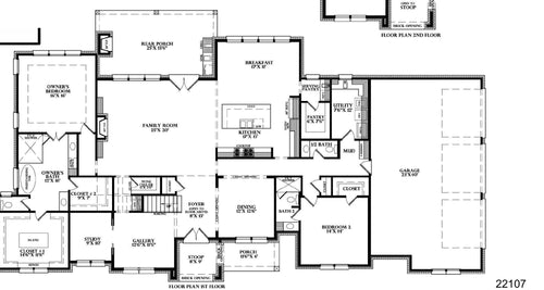 Plan 221072 — first floor plan