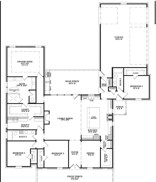 Plan 217028 — floor plan