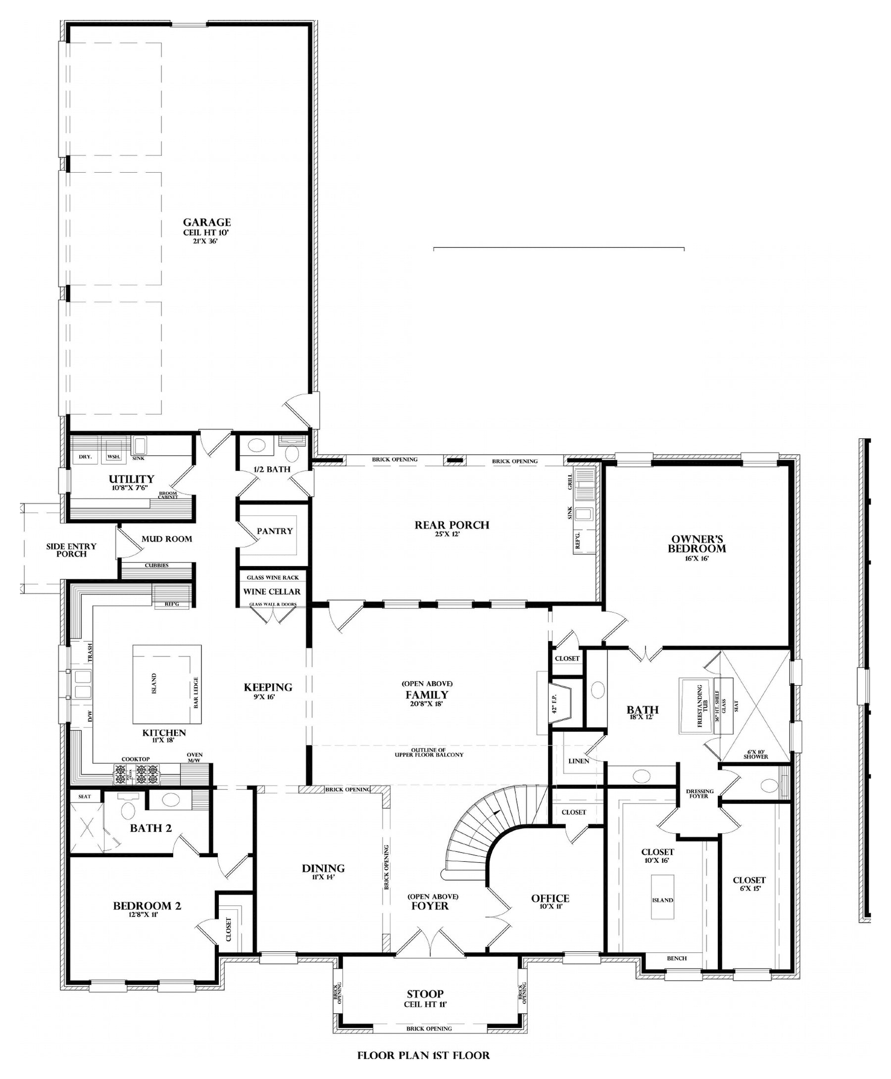 Plan 220001a — first floor plan