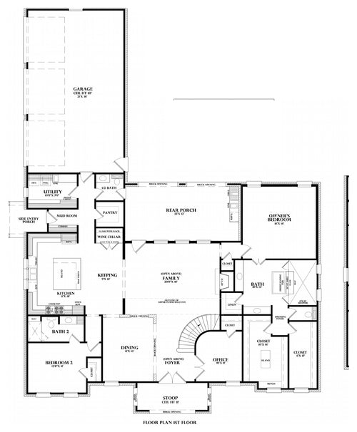 Plan 220001a — first floor plan
