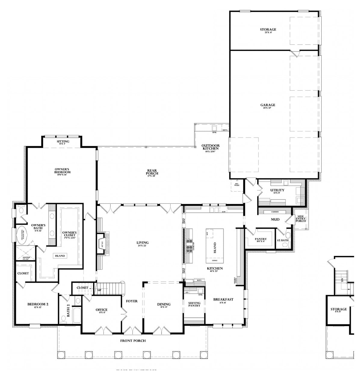 Plan 220057a — first floor plan