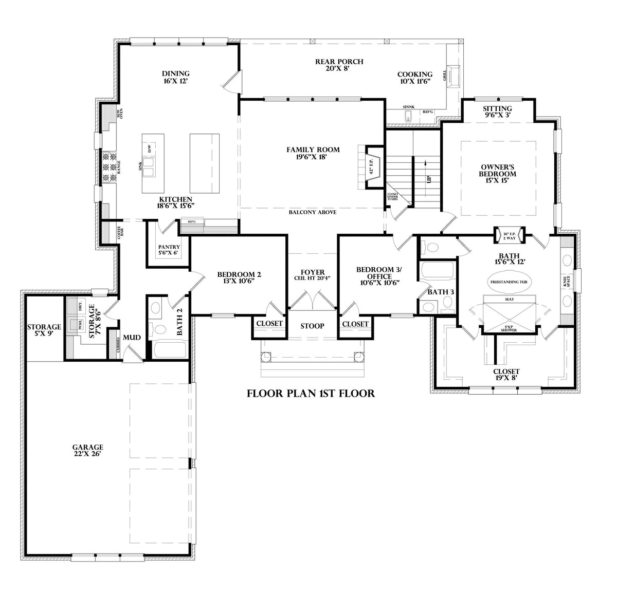 Plan 221053 — first floor plan