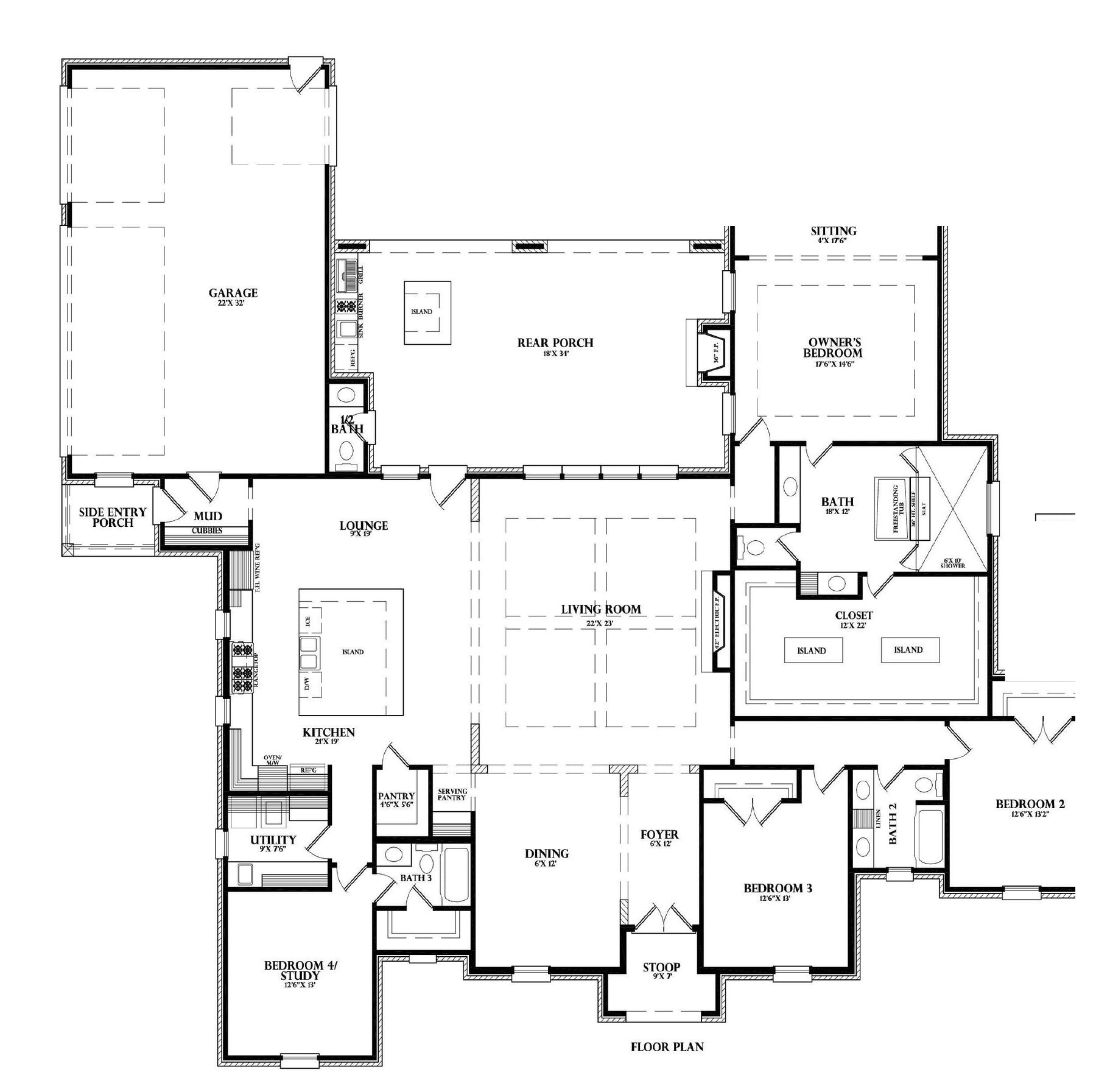 Plan 222025a — floor plan