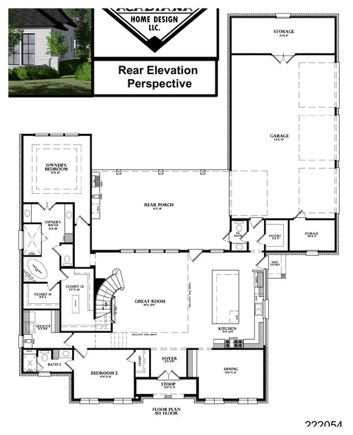 Plan 222054 — first floor plan