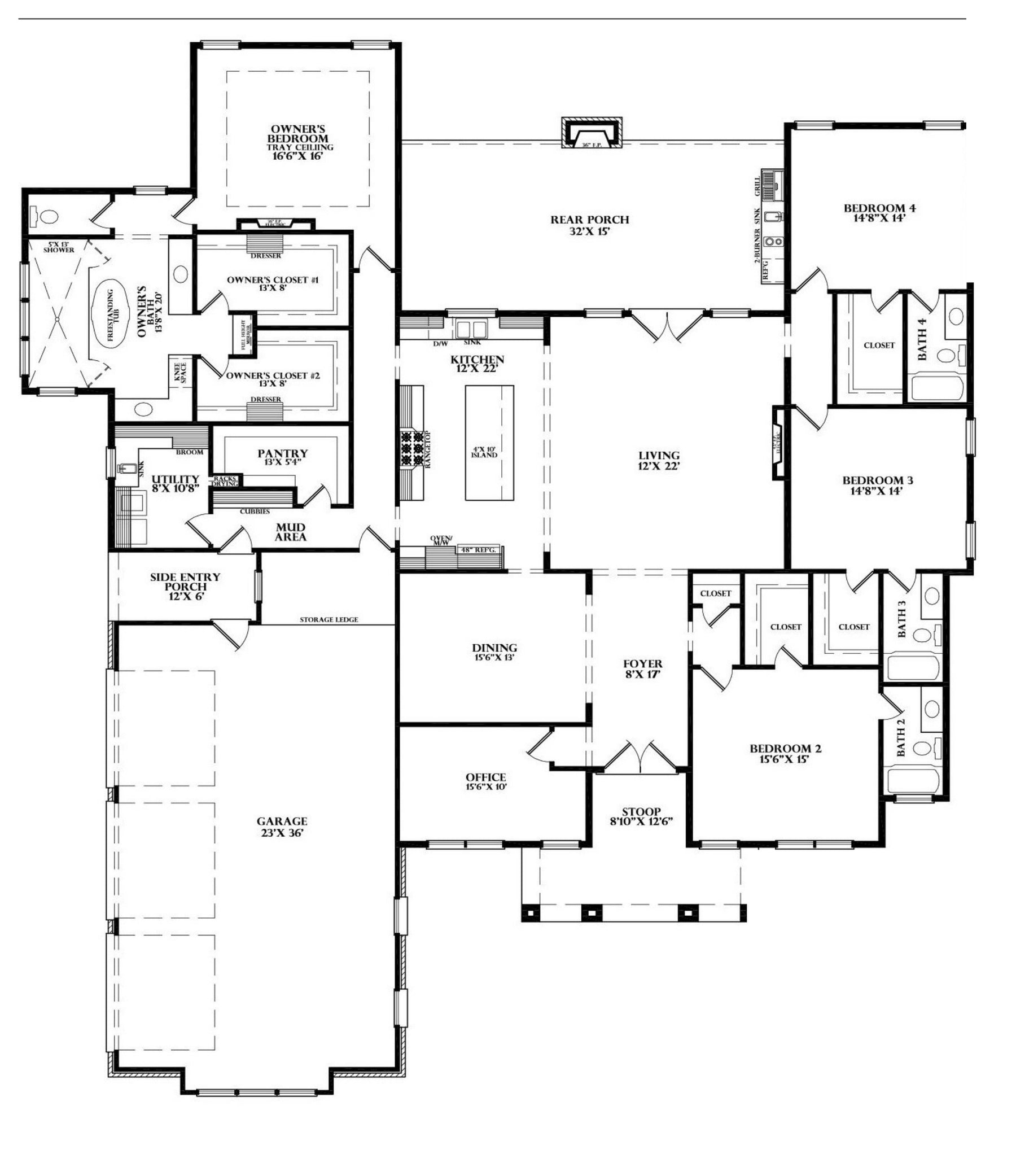 Plan 224035 — floor plan