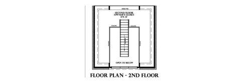 Plan 225002 — second floor plan, owner's closet