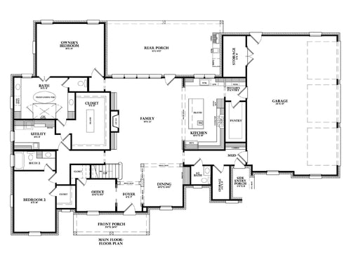 Plan 222062A — main floor plan