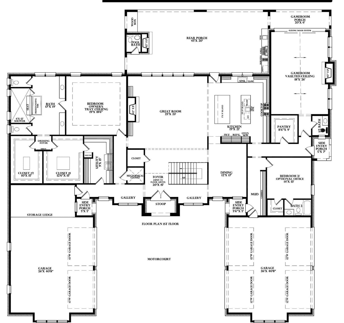 Plan 223066 — first floor plan