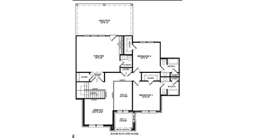 Plan 221072 — second floor plan