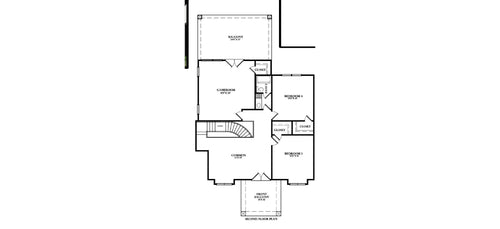 Plan 222026E — second floor plan