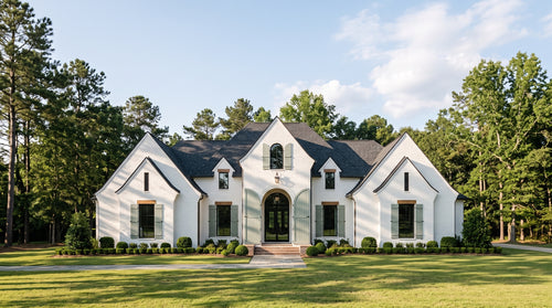 Plan 225018 — photorealistic front elevation, Acadiana Home Design