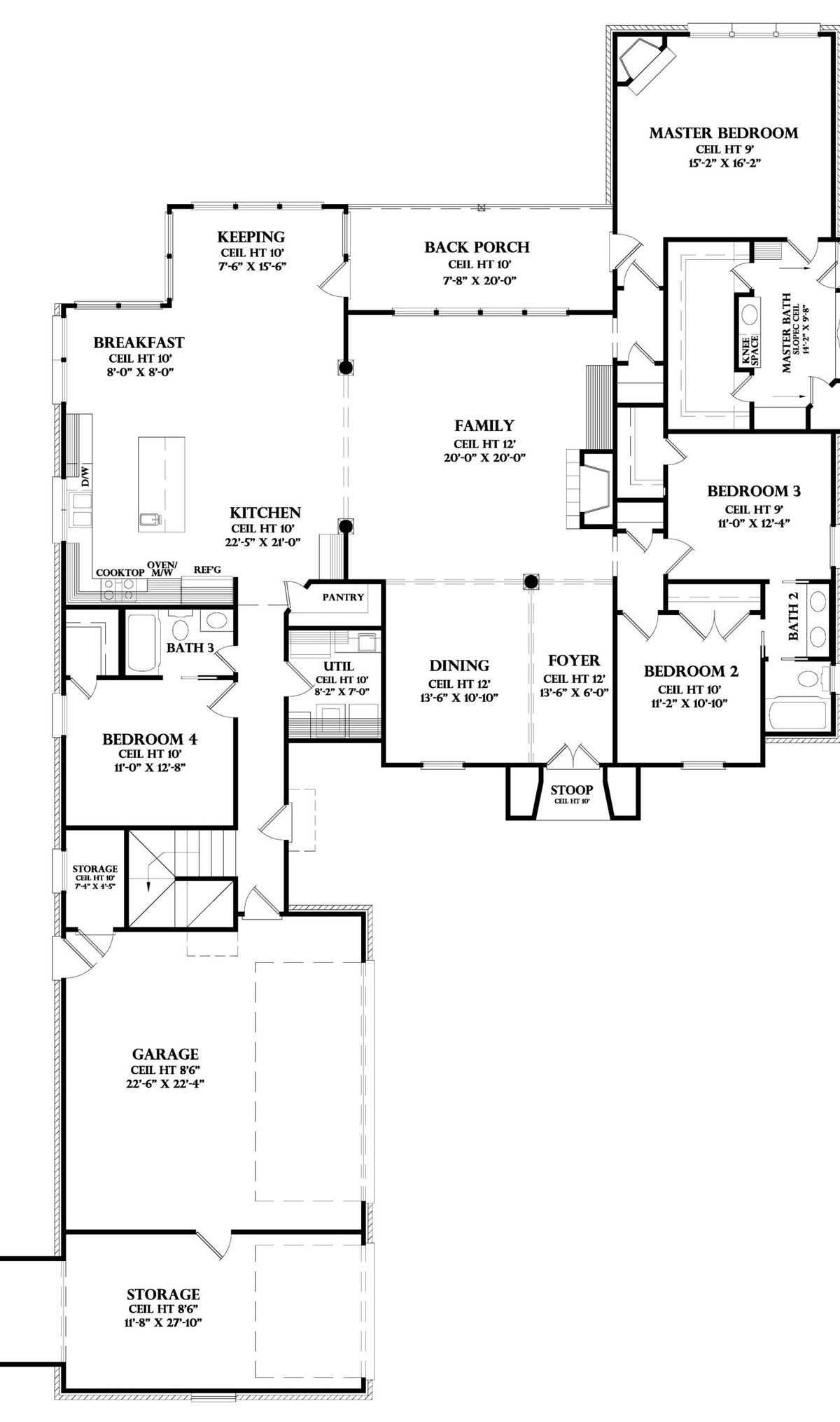 First Floor plan for the Josselin house plan