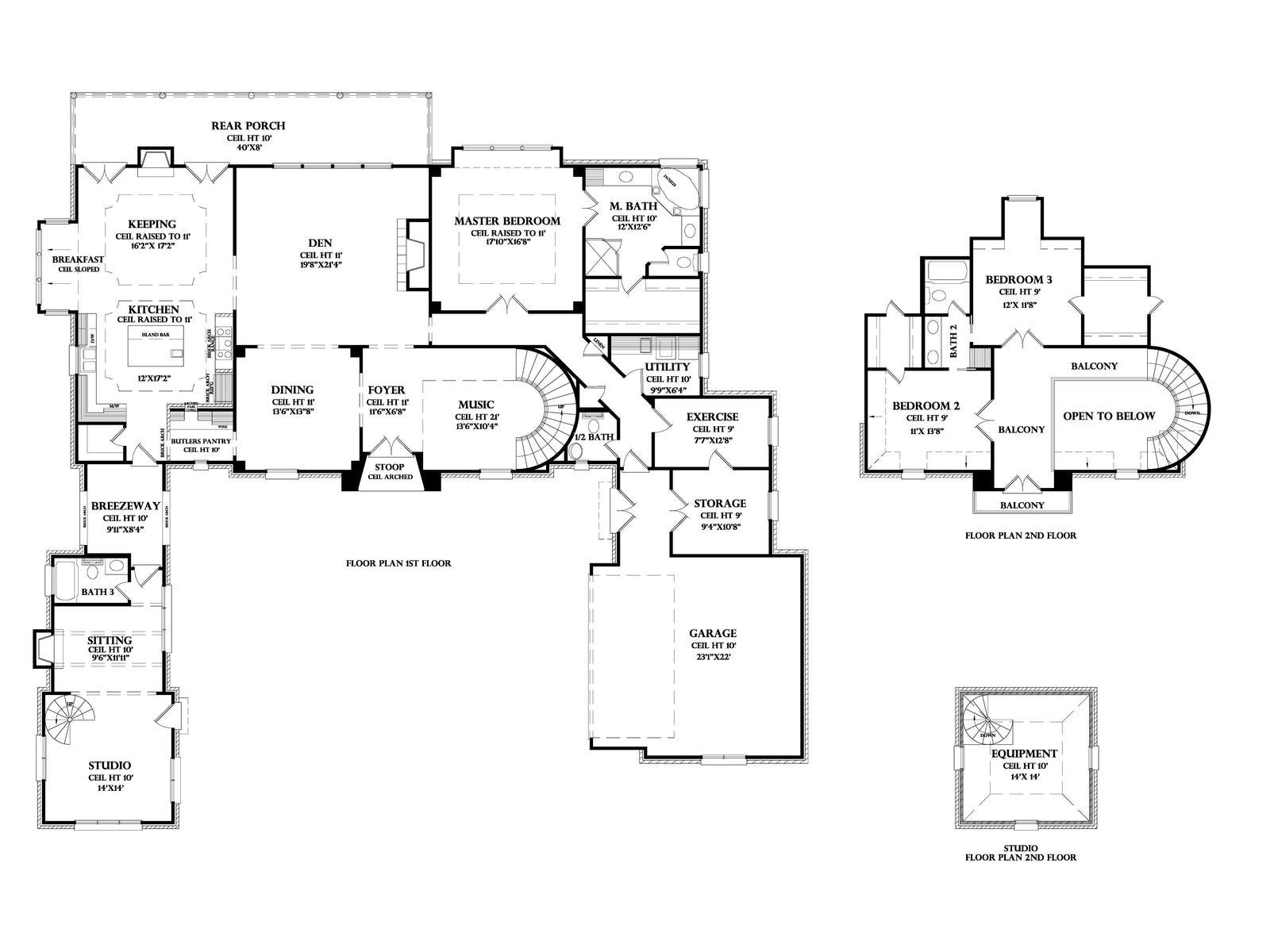 La Maison house plan, floor plan sheet