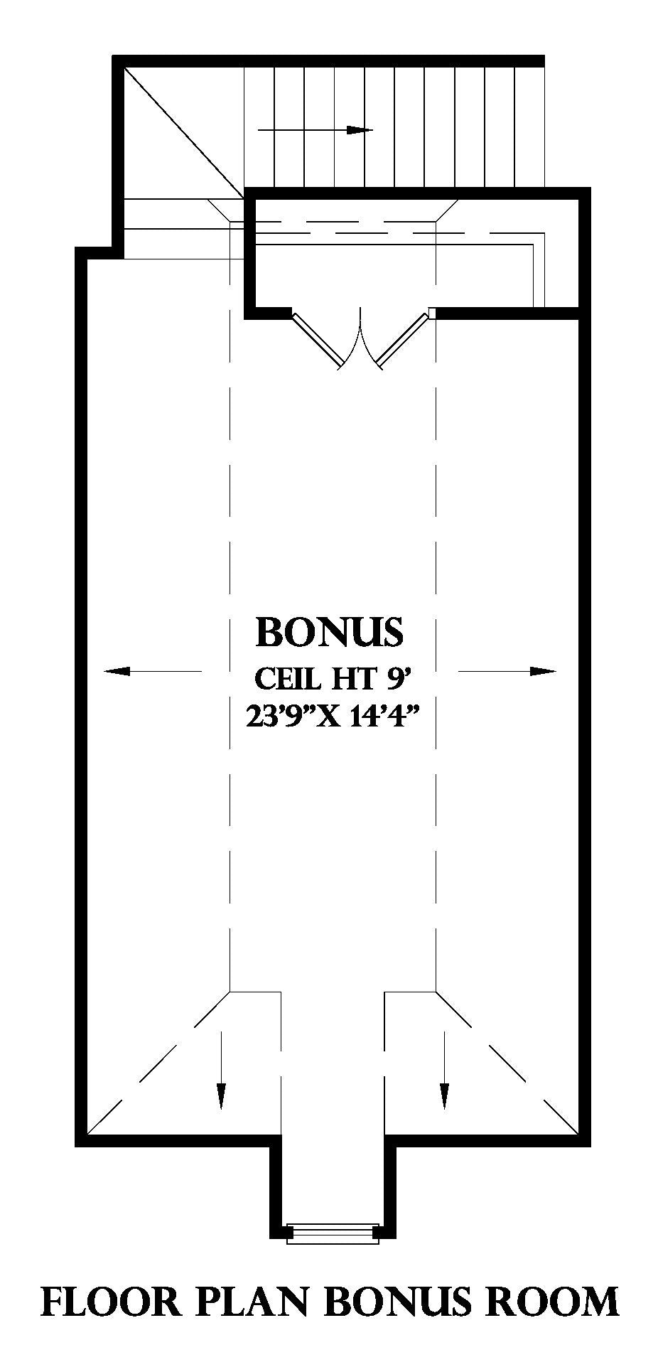 Bonus Room plan for the Loire house plan