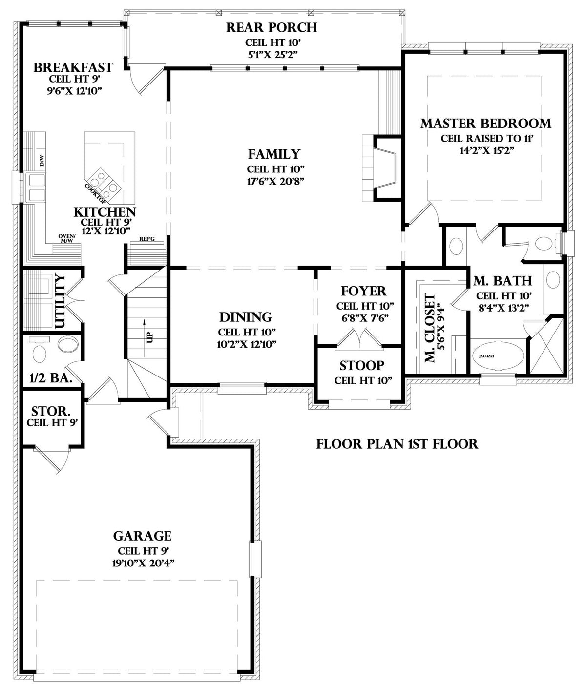 First Floor plan for the Lorraine house plan